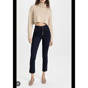 We Wore What The Danielle High Rise Vintage Straight Jeans Size 25 Dark Wash New